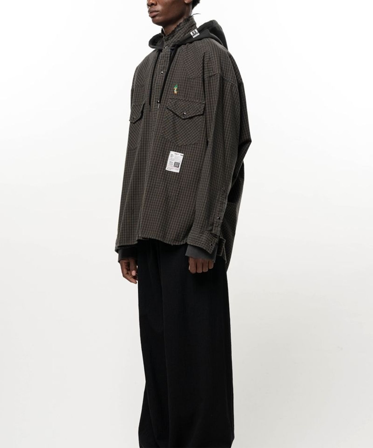 J17SH182 SWEAT HOODIE L/S SHIRTS Maison MIHARA YASUHIRO