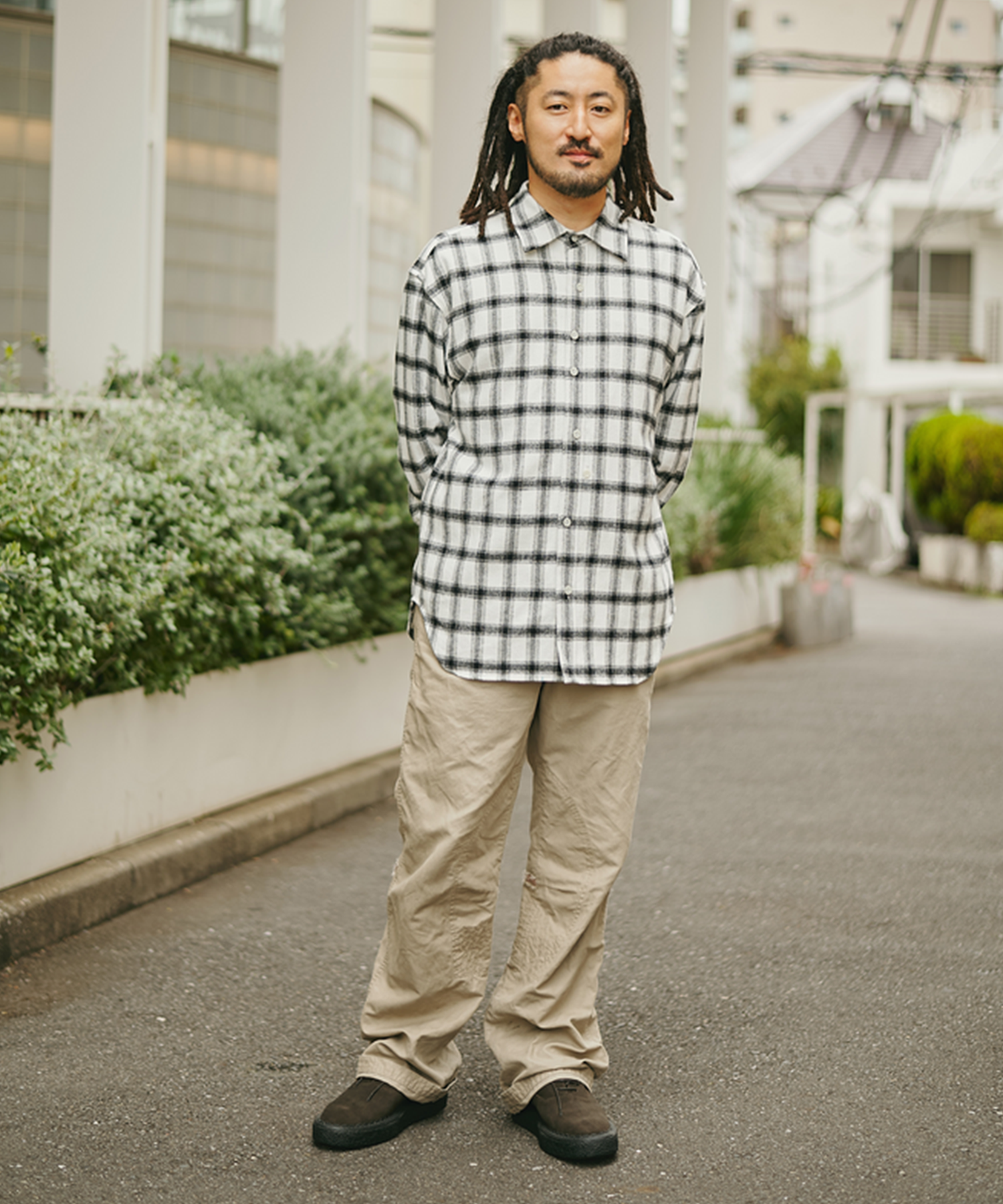 【エヌハリウッド】〈別注〉復刻 Random Button L/S Shirts N.HOOLYWOOD