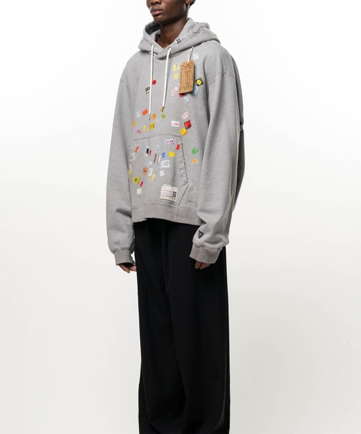A17HD551 PRICE STICKER SWEAT HOODIE Maison MIHARA YASUHIRO