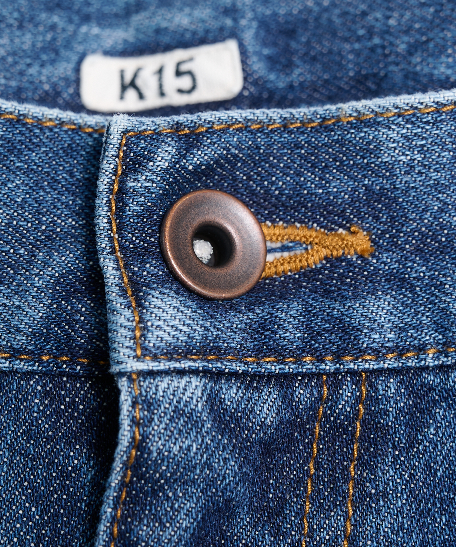 26fw-p-08 3D cutting denim pants KHOKI
