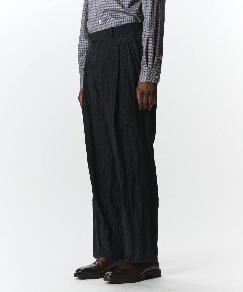A26C16PT01C DOUBLE PLEATED TROUSERS MARKAWARE