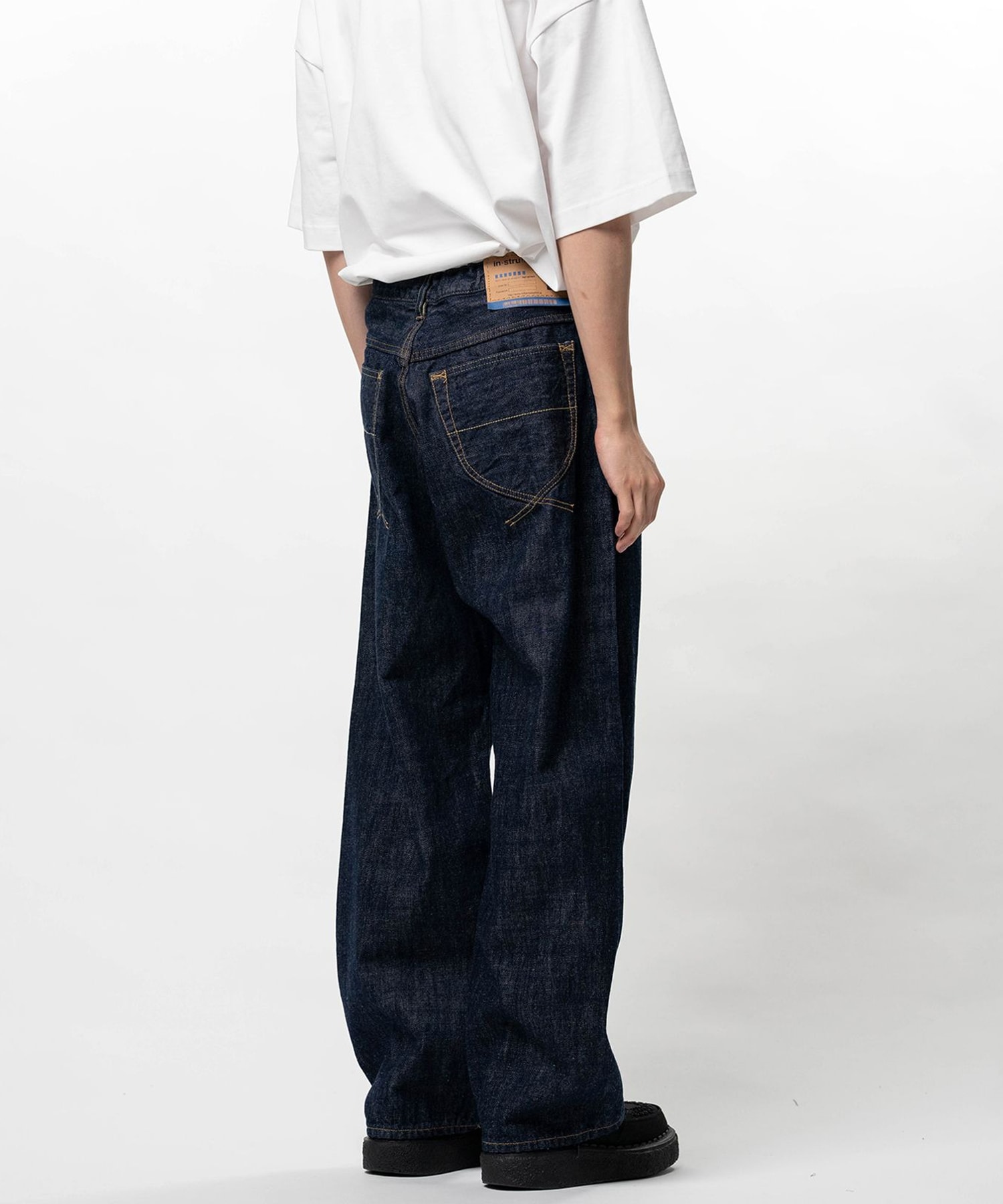 I17PT026　ONE WASHED SELVAGE DENIM BAGGY PANTS Maison MIHARA YASUHIRO
