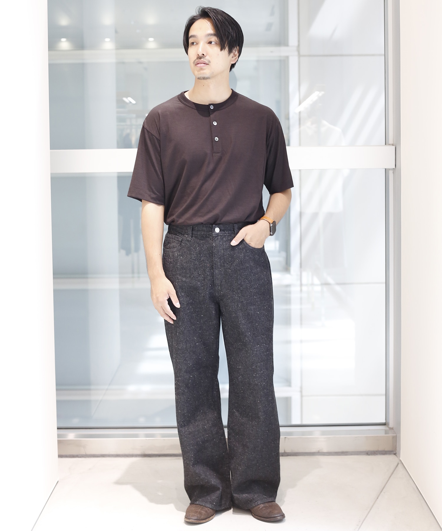 A26F33PT01G 別注KIMONO WIDE STRAIGHT DENIM MARKAWARE