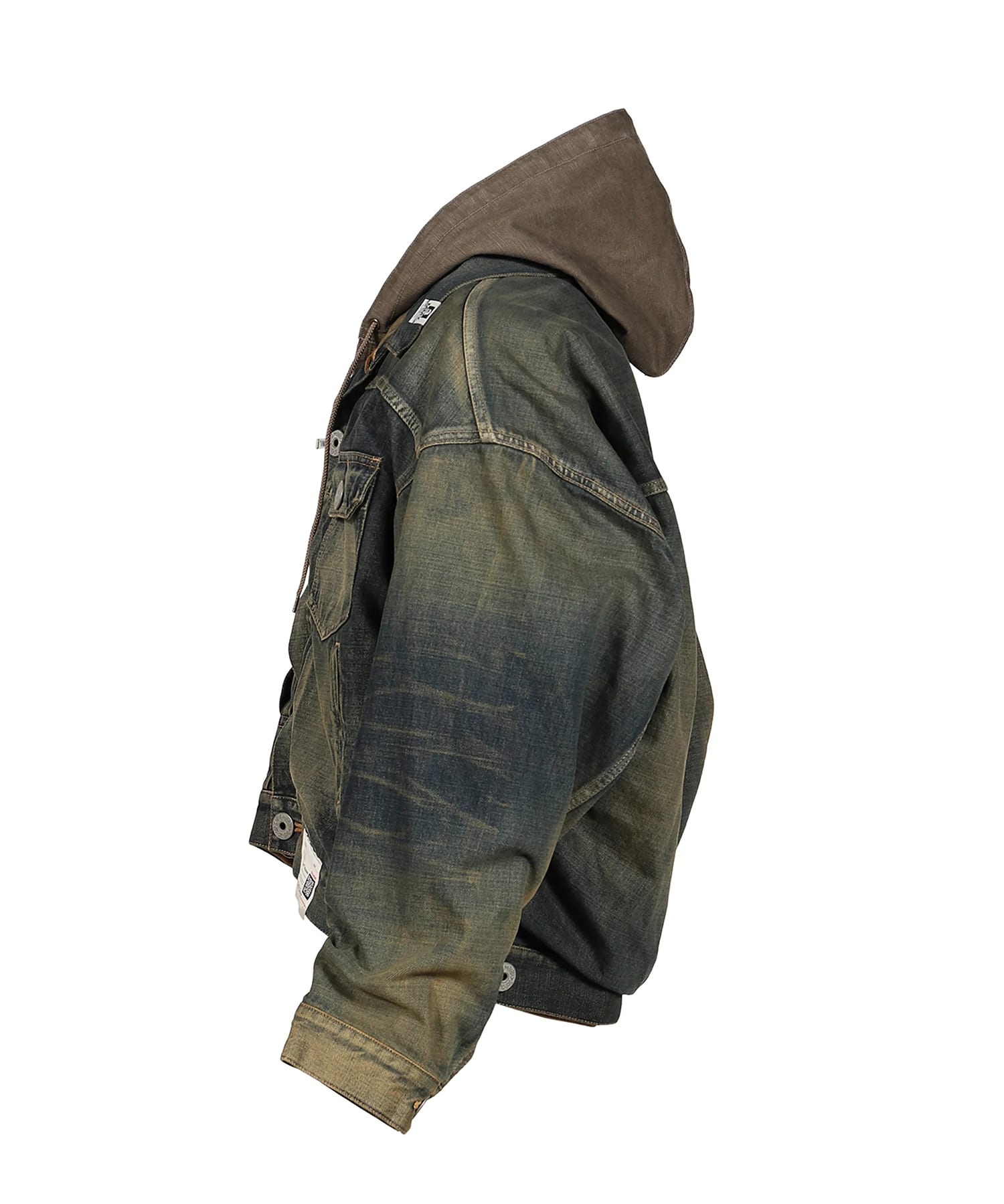 A17BL023 LAYERED DENIM JACKET Maison MIHARA YASUHIRO