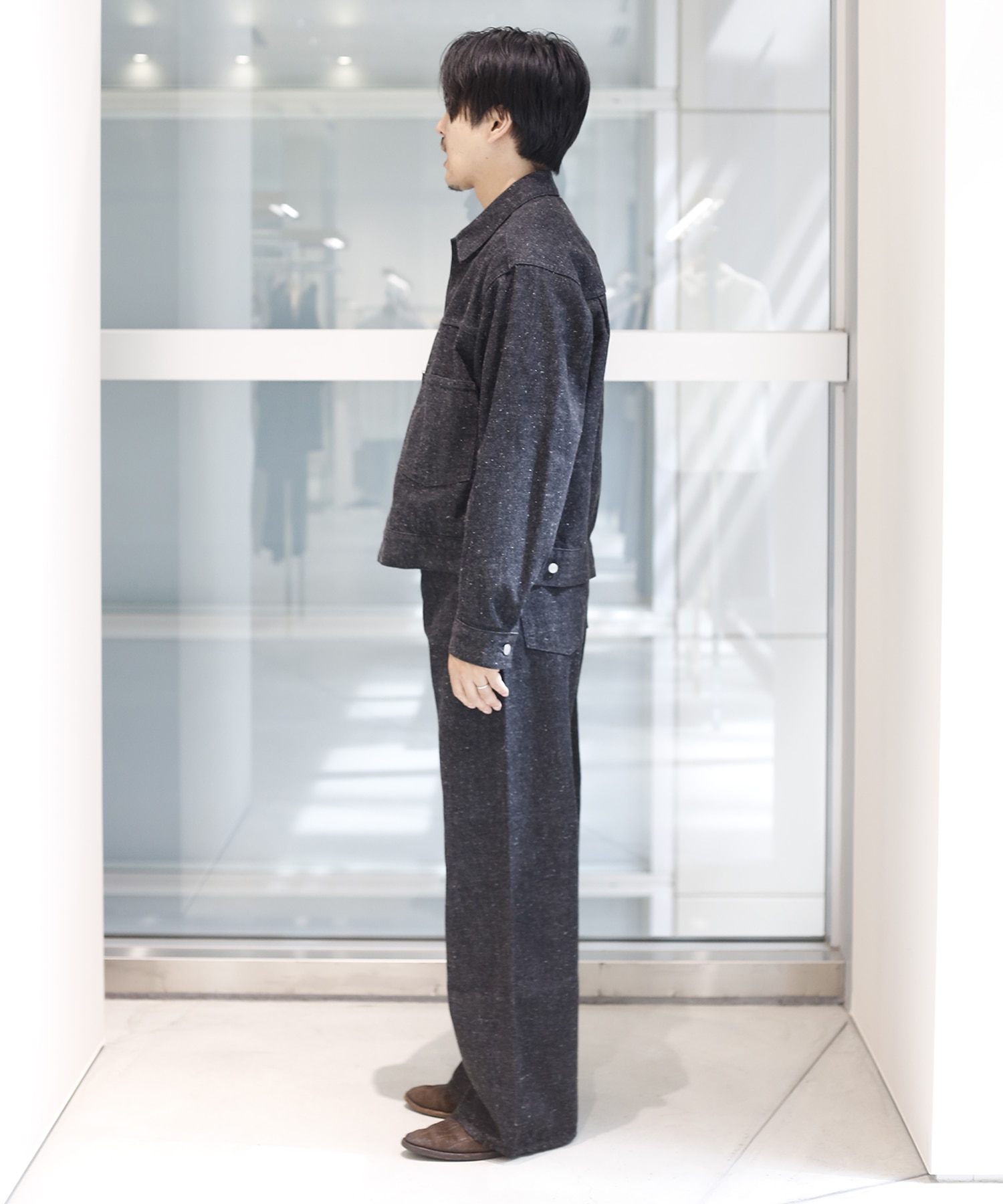 A26F33BL01C 別注KIMONO SHORT DENIM JACKET MARKAWARE