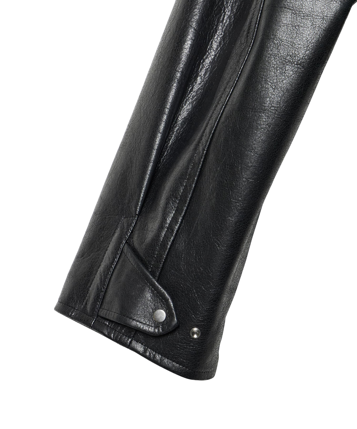 【イレニサ】IH-26FW-M008-LTH MODIFIED-SLEEVE LEATHER MOTOR JACKET IRENISA
