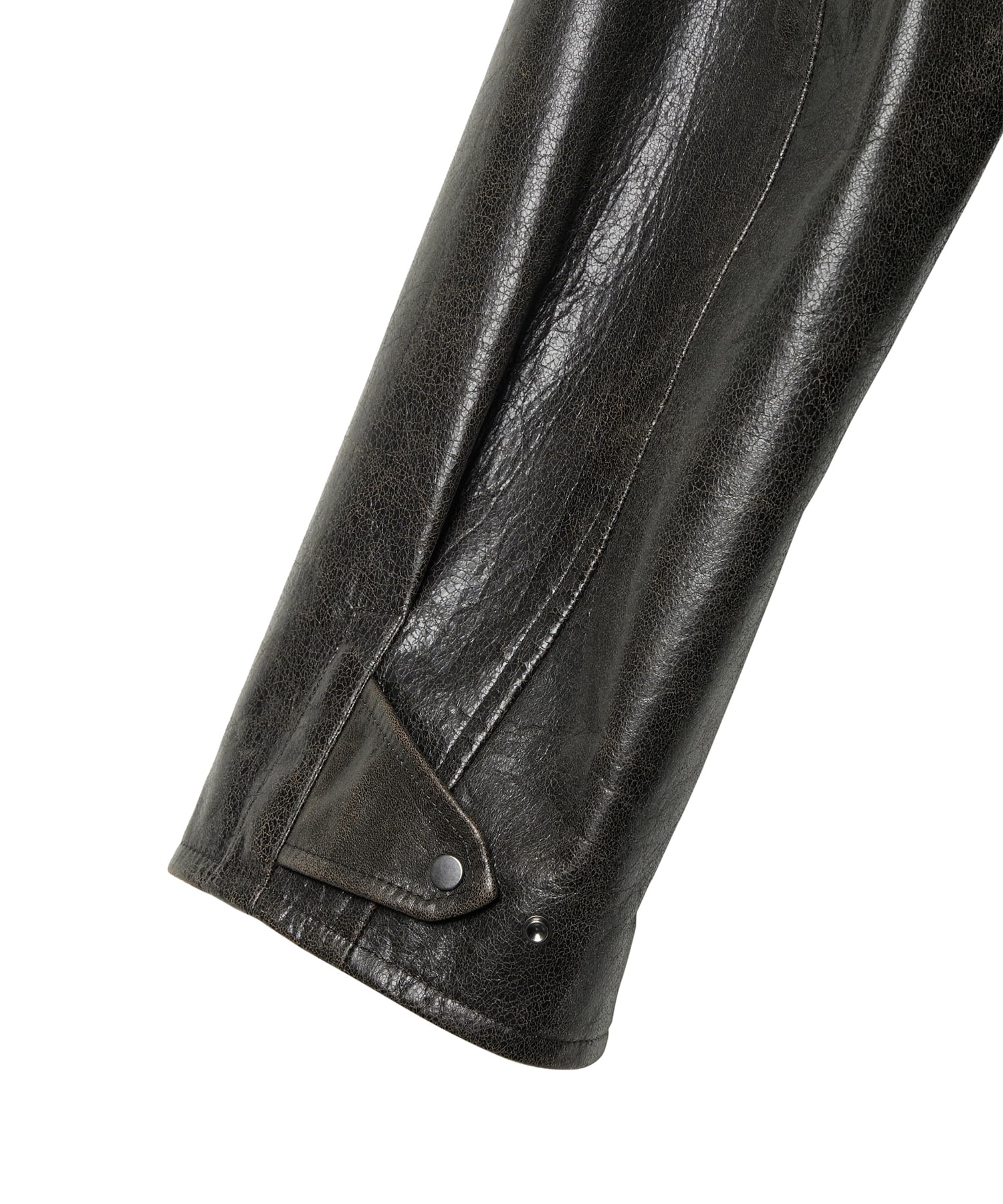 【イレニサ】IH-26FW-M008-LTH MODIFIED-SLEEVE LEATHER MOTOR JACKET IRENISA