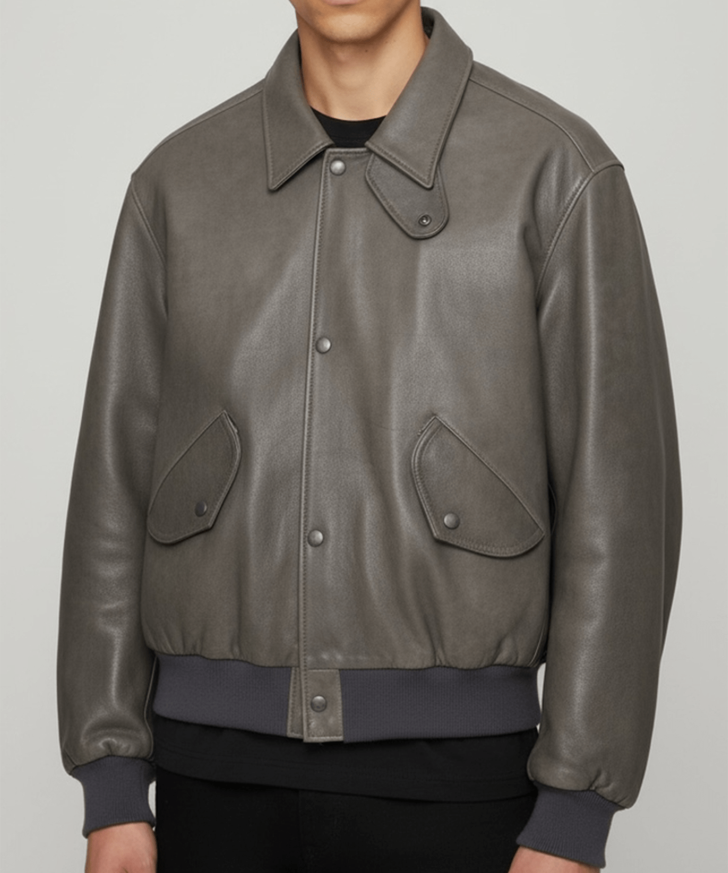 【ヨーク】YK26FW01301B Lamb Leather Bomber Jacket YOKE