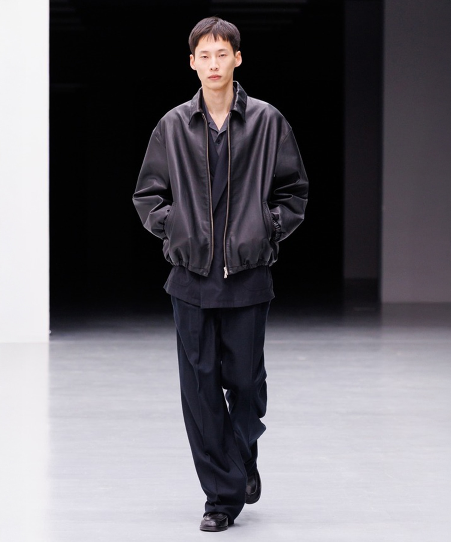 【ヨーク】YK26FW01306B Calf Leather Sports Jacket YOKE
