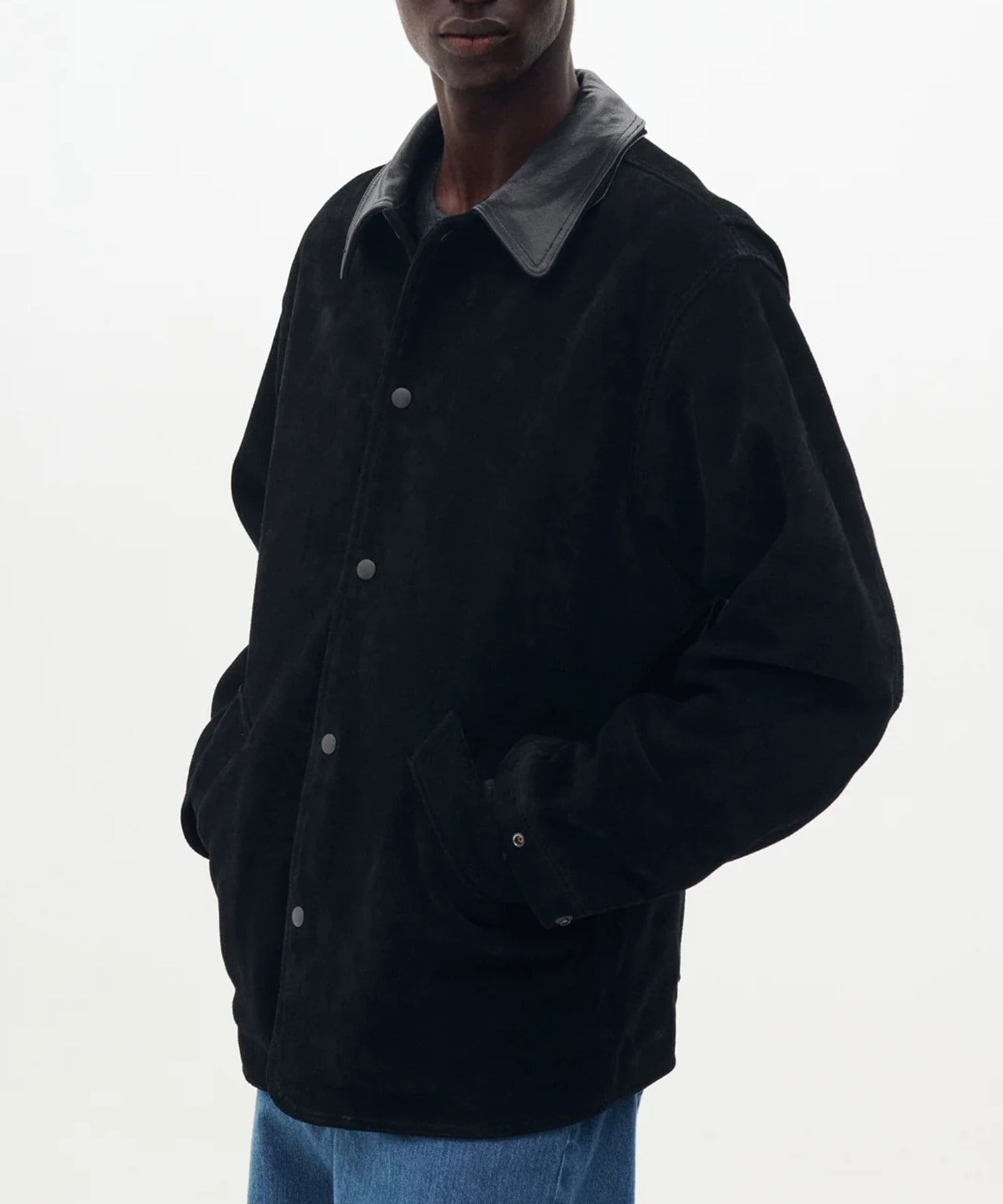 【ヨーク】YK26FW01309B Brushed Cow Suede Work Jacket 