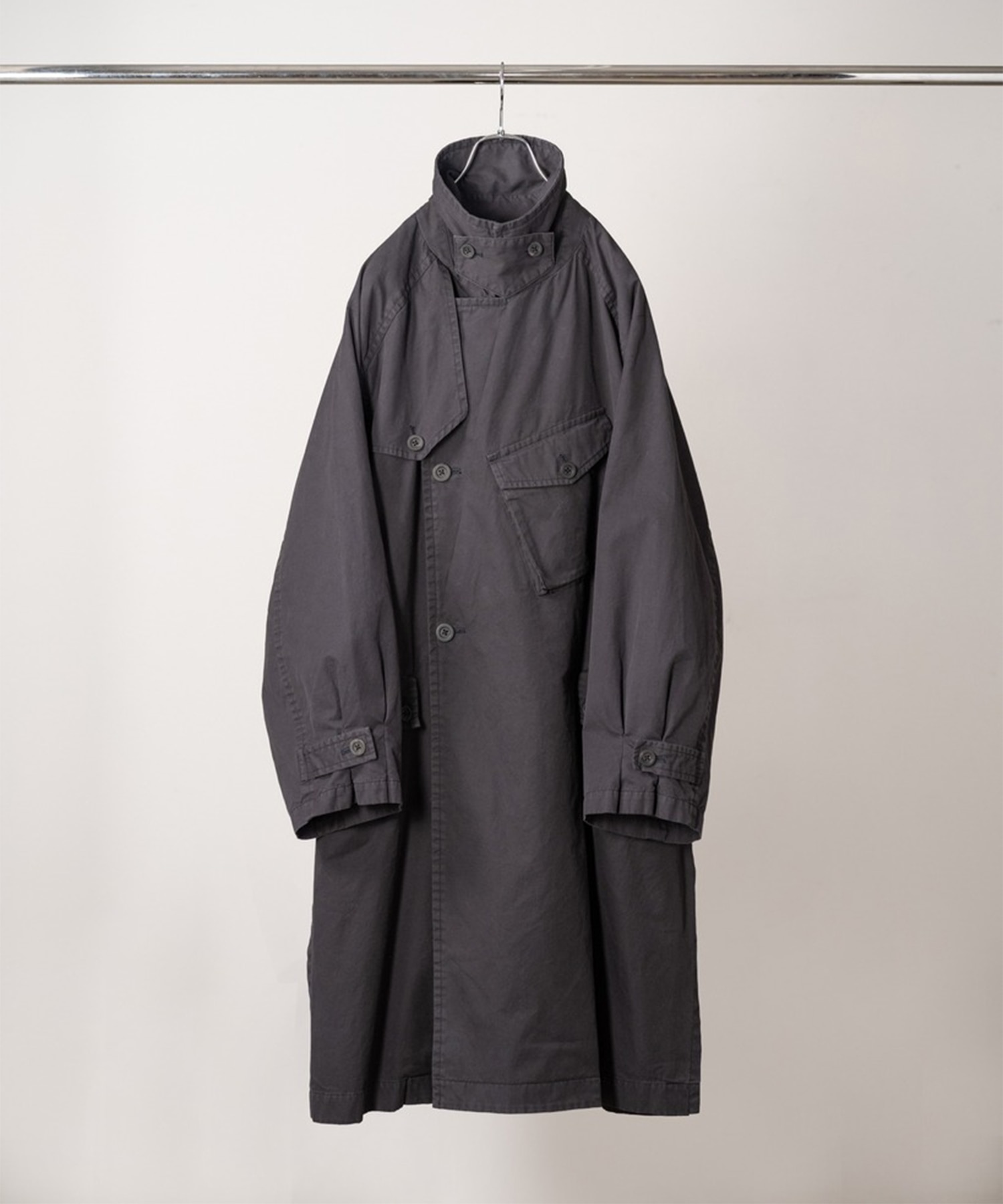 【アンセルム】ANC-JK90 AGING COTTON M.C COAT ANCELLM