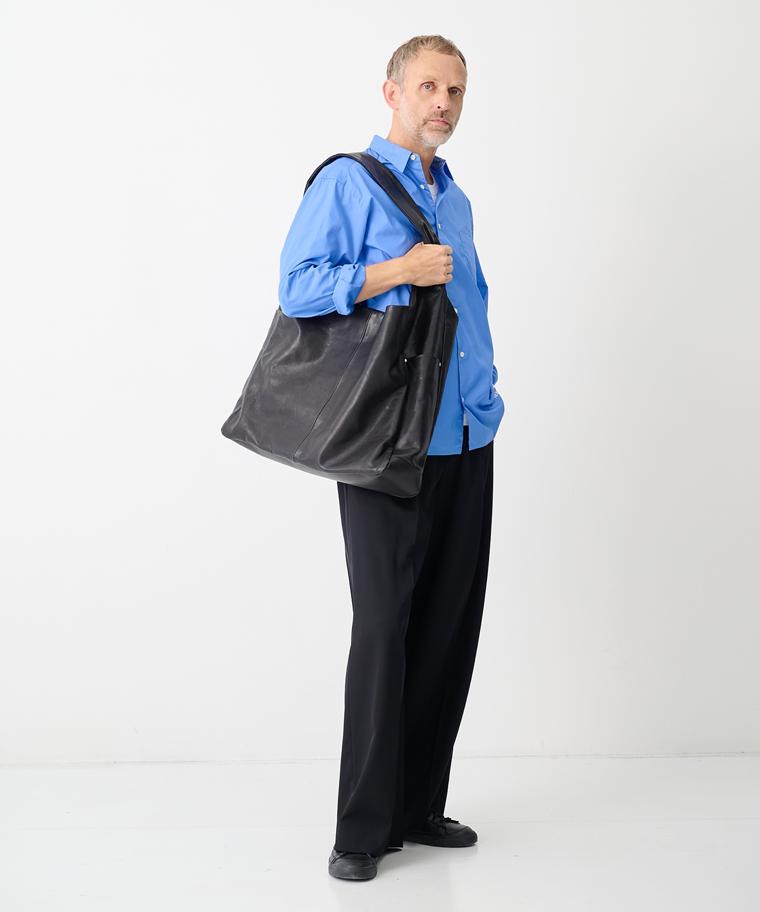 シュタイン】ST.1673 GOAT LEATHER SHOULDER BAG(FREE BLACK): ssstein