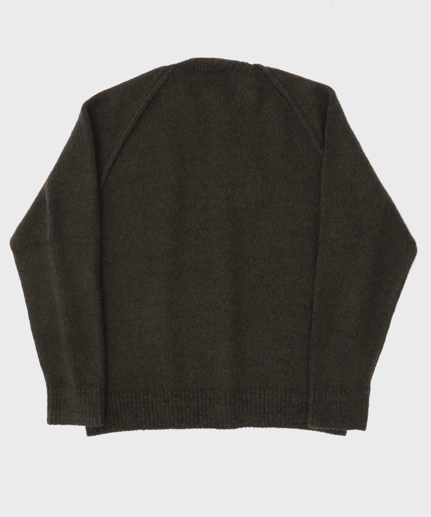 【イレニサ】別注LEATHER ELBOW PATCH MOHAIR KNIT PO 