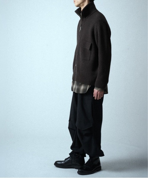 【ウジョーオム】M734-K50-114 ZIP High Neck Drivers Knit UJOH HOMME