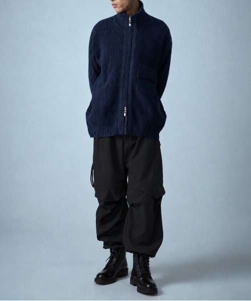【ウジョーオム】M734-K50-114 ZIP High Neck Drivers Knit UJOH HOMME