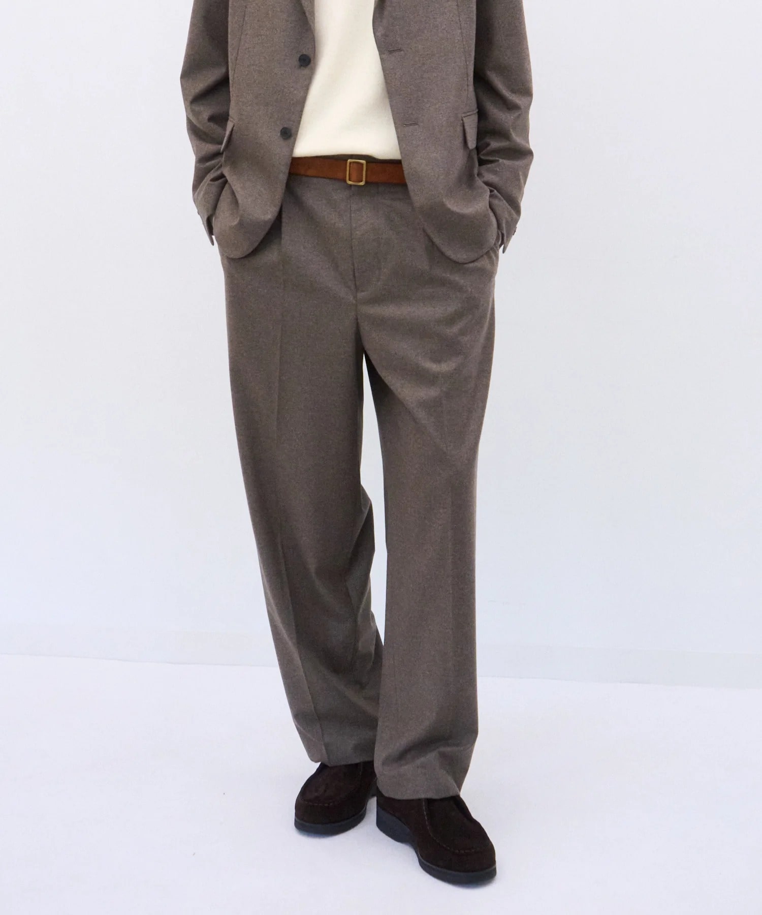 PRAGLW0900 MERINO COLLEGE FLANNEL STANDARD PANTS ATON