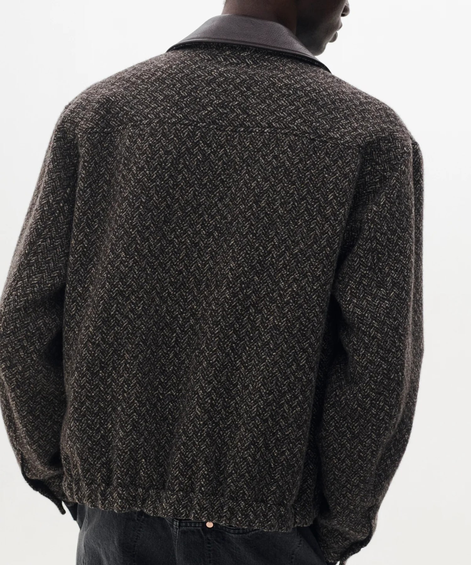 【ヨーク】YK26FW01314B Herringborn Tweed Zip Blouson YOKE