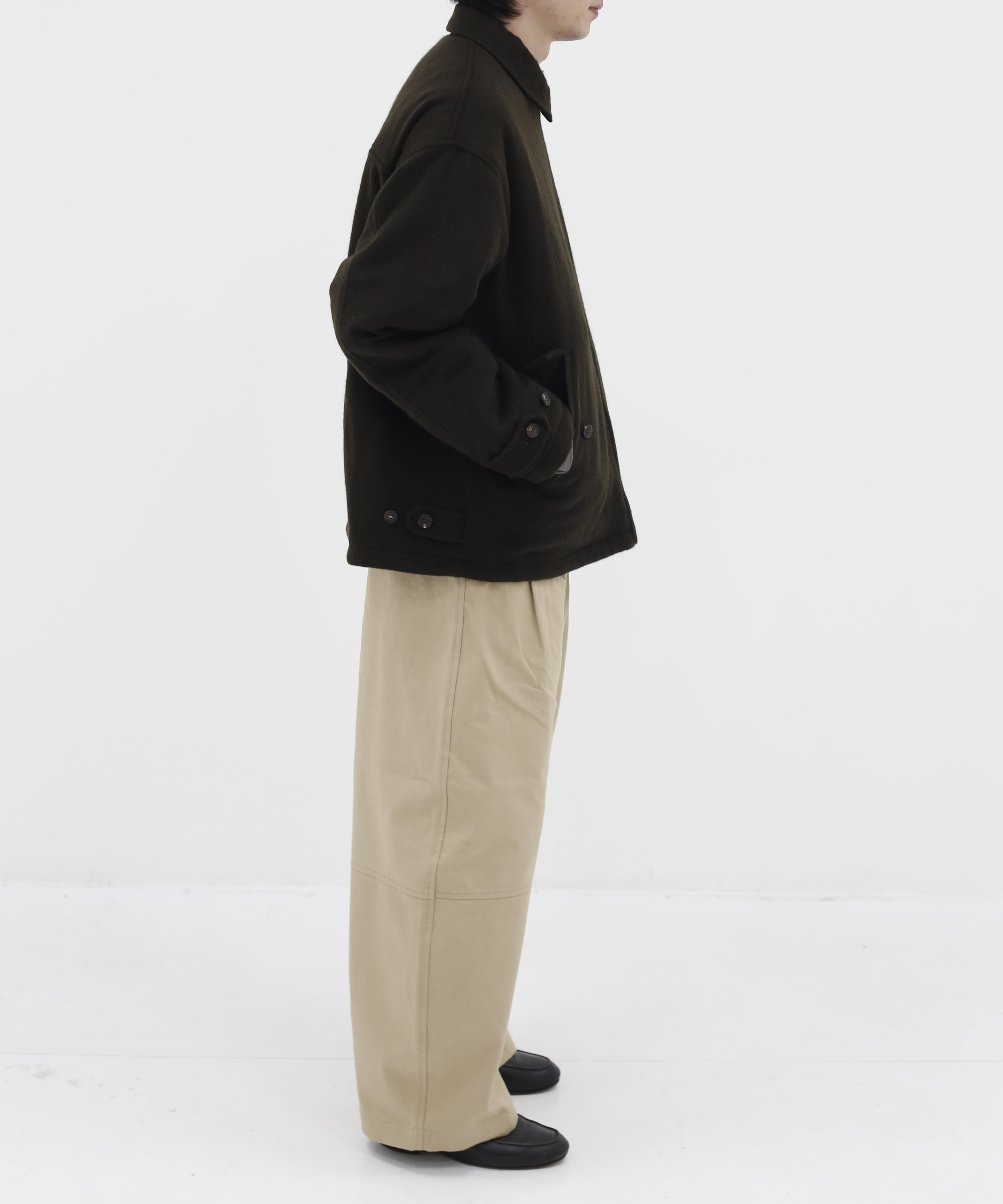 【コムデギャルソンオム】HR-J024-051 Wool Light Shaggy×Cupro Twill Quilting Reversib COMME des GARCONS HOMME