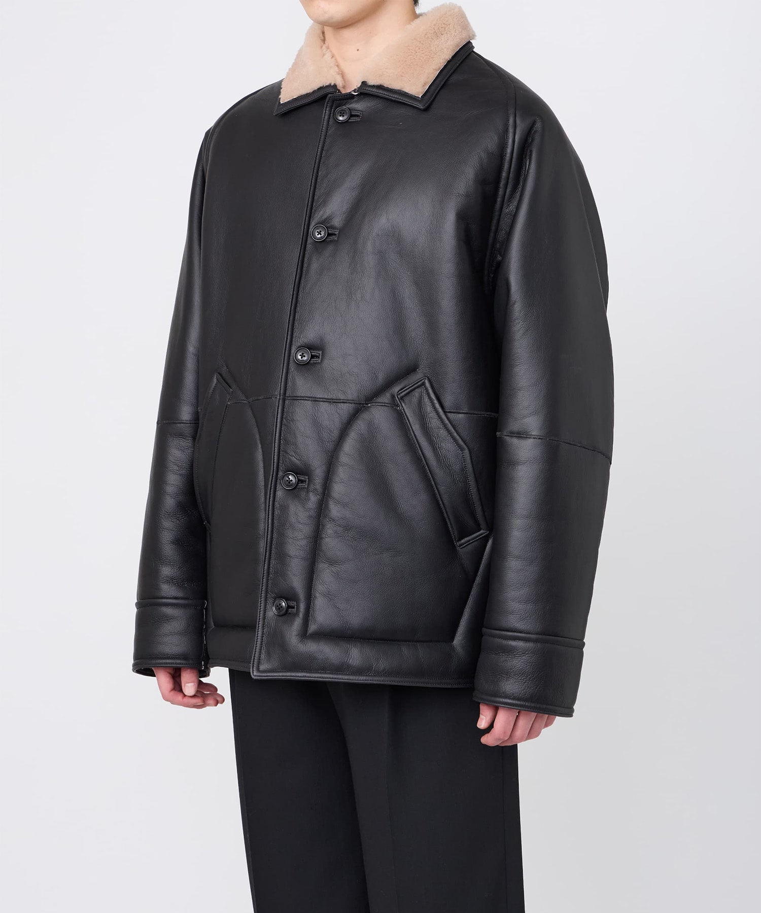 【イレニサ】IH-26FW-M037M-LTM REVERSIBLE MOUTON BLOUSON MENS IRENISA