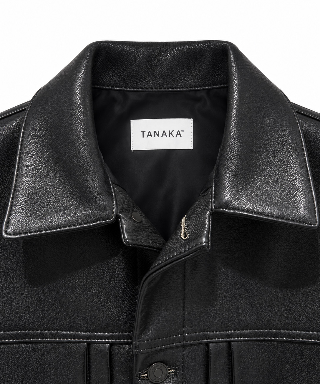 ST-45L-BK LEATHER JEAN JACKET TANAKA