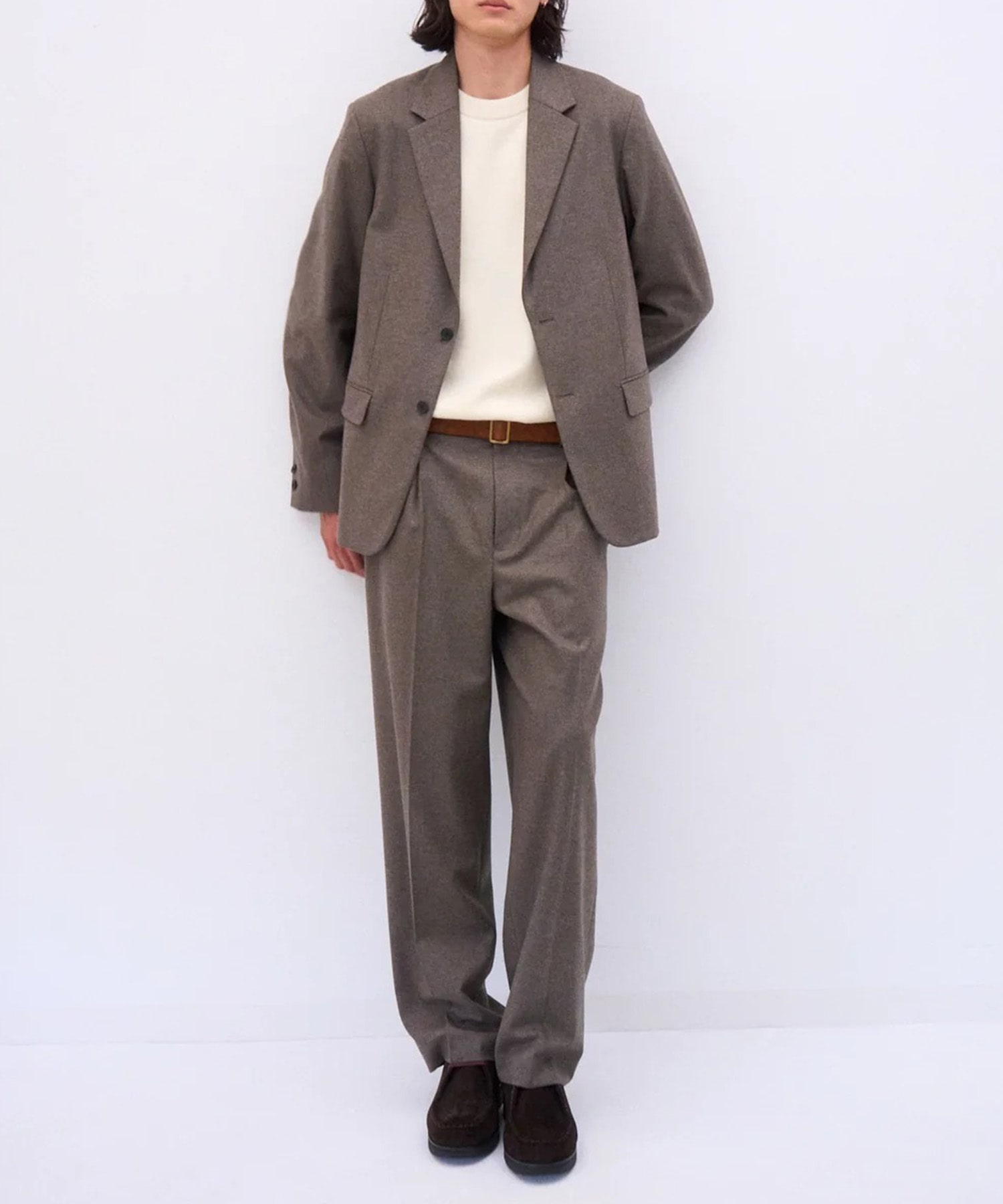 JKAGLW0900 MERINO COLLEGE FLANNEL TAILORED JACKET ATON
