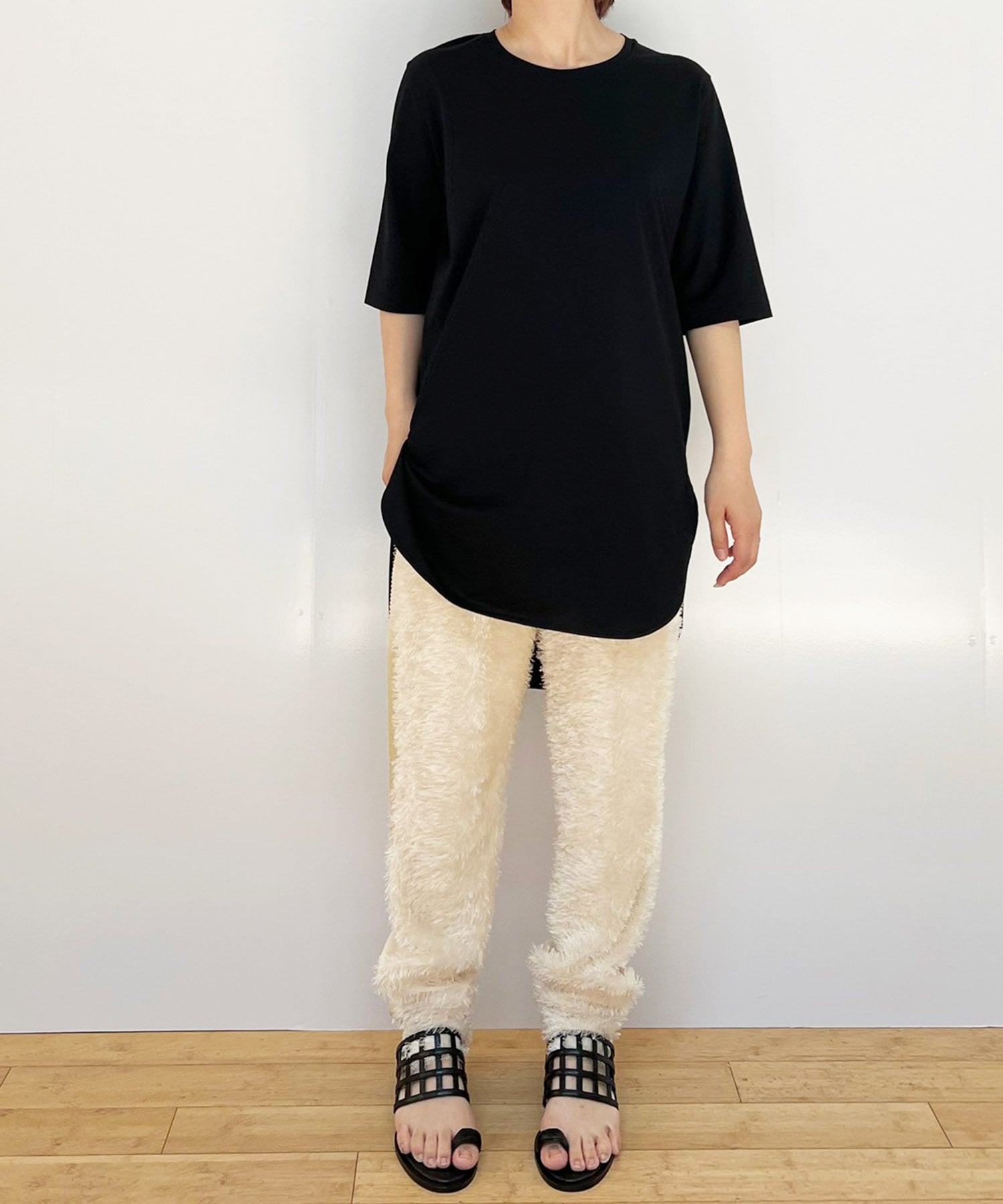 ラウンドヘムTシャツ/　SUVIN60/2 ROUND HEM T-SHIRT ATON