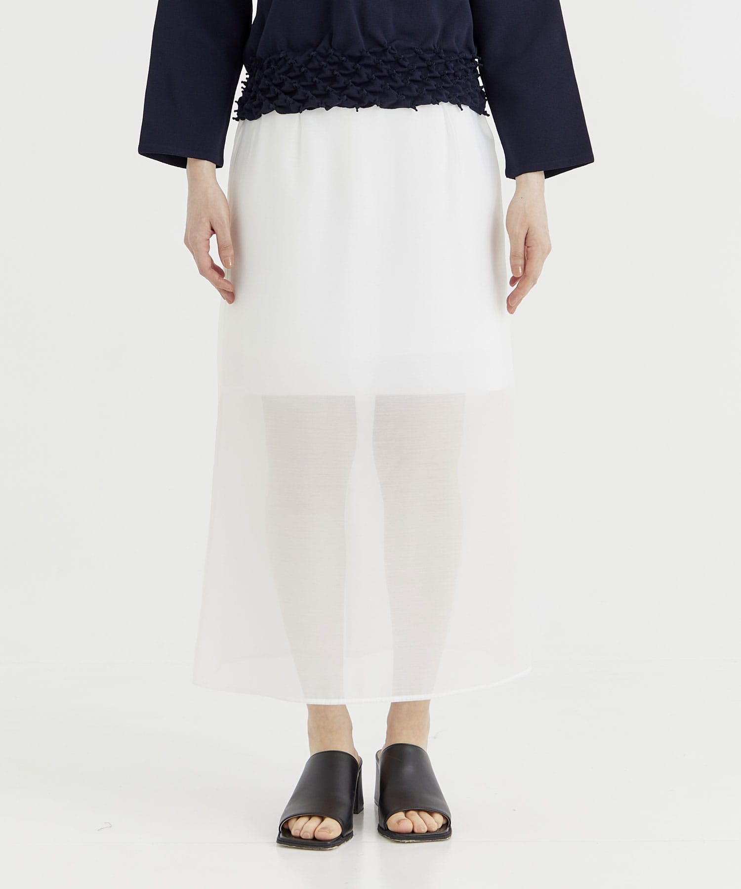 Sheer A line skirt THE TOKYO