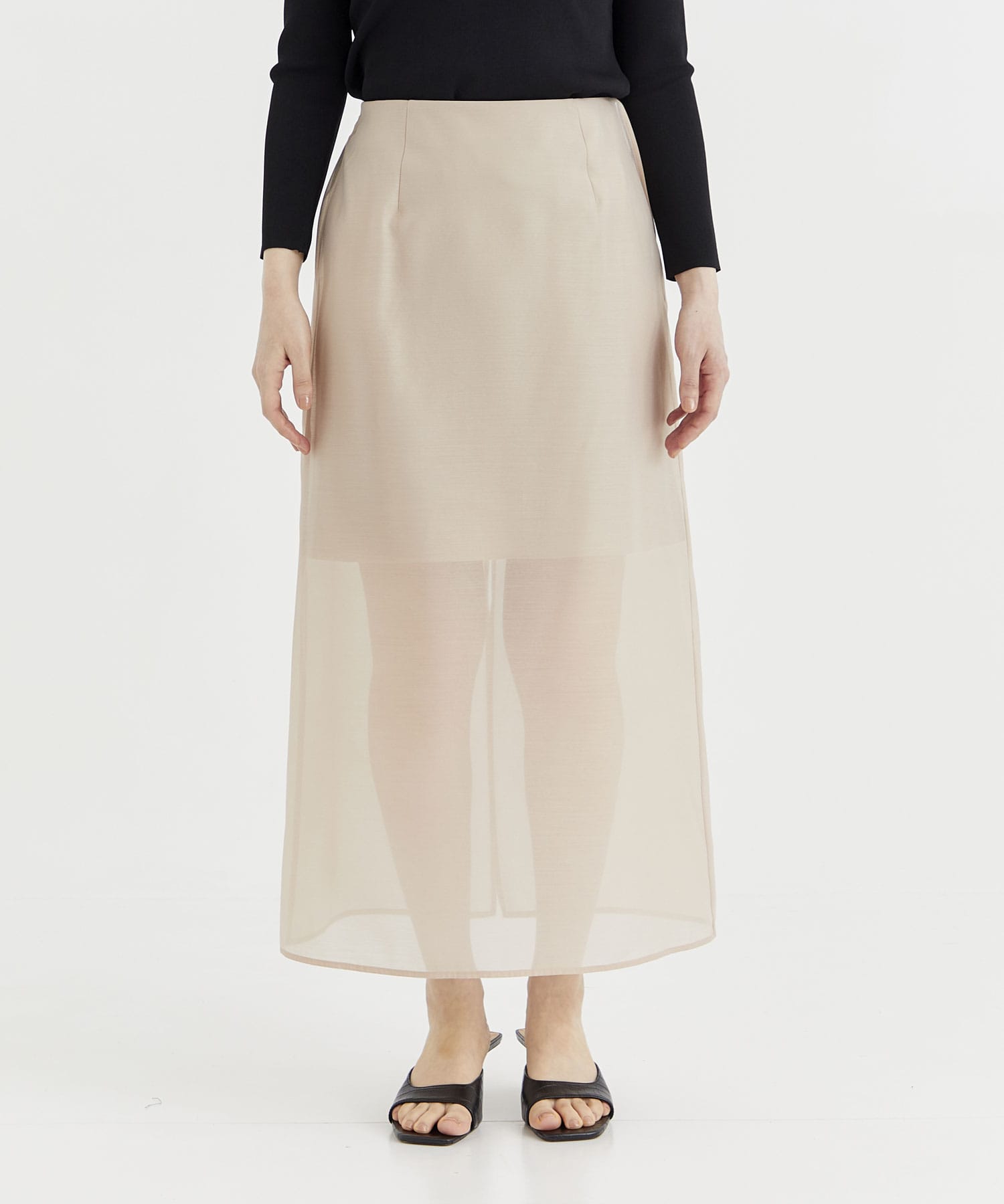 Sheer A line skirt THE TOKYO