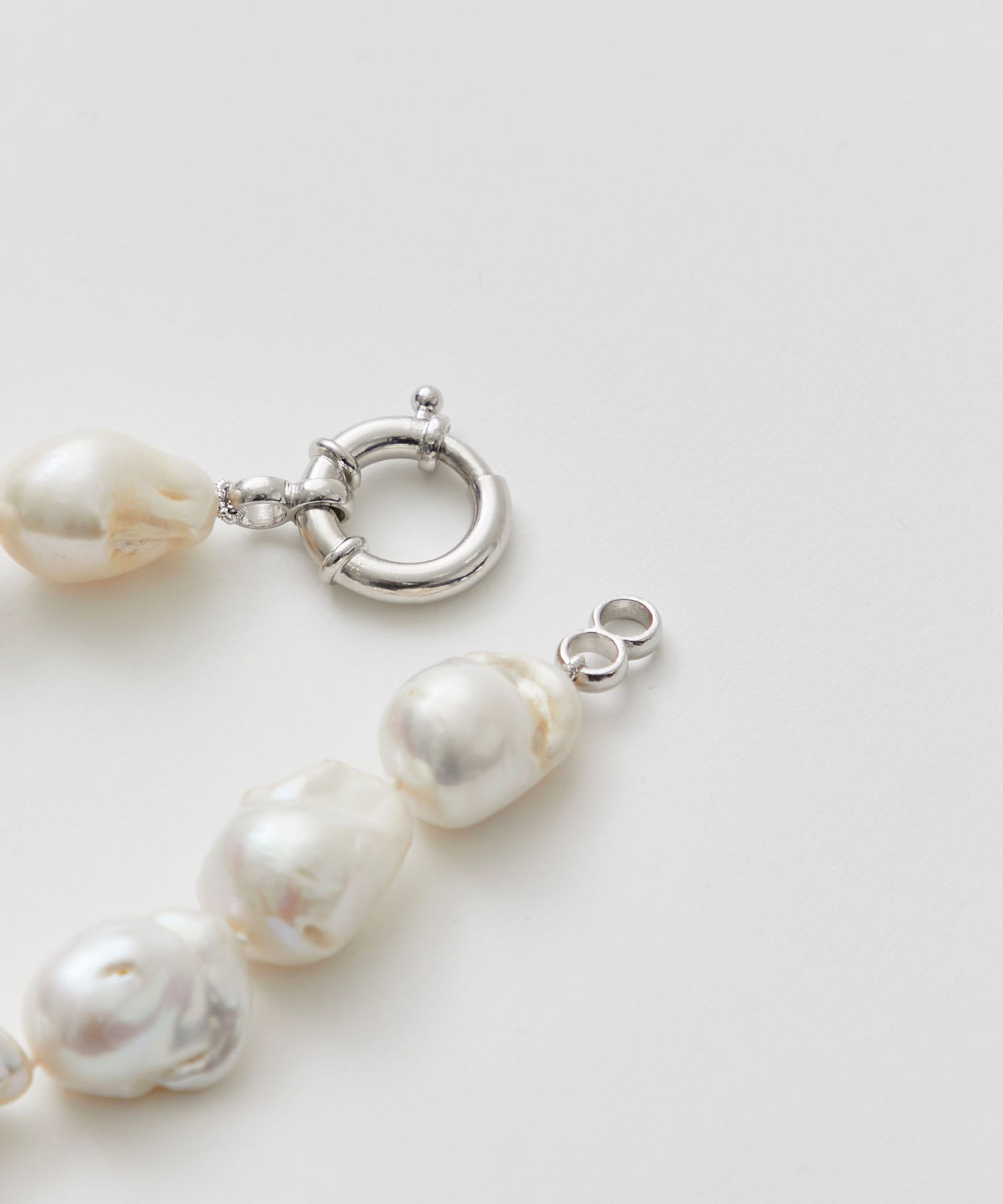 Baroque Pearl Necklace(38 SILVER): Bijou de M: WOMEN｜THE TOKYO