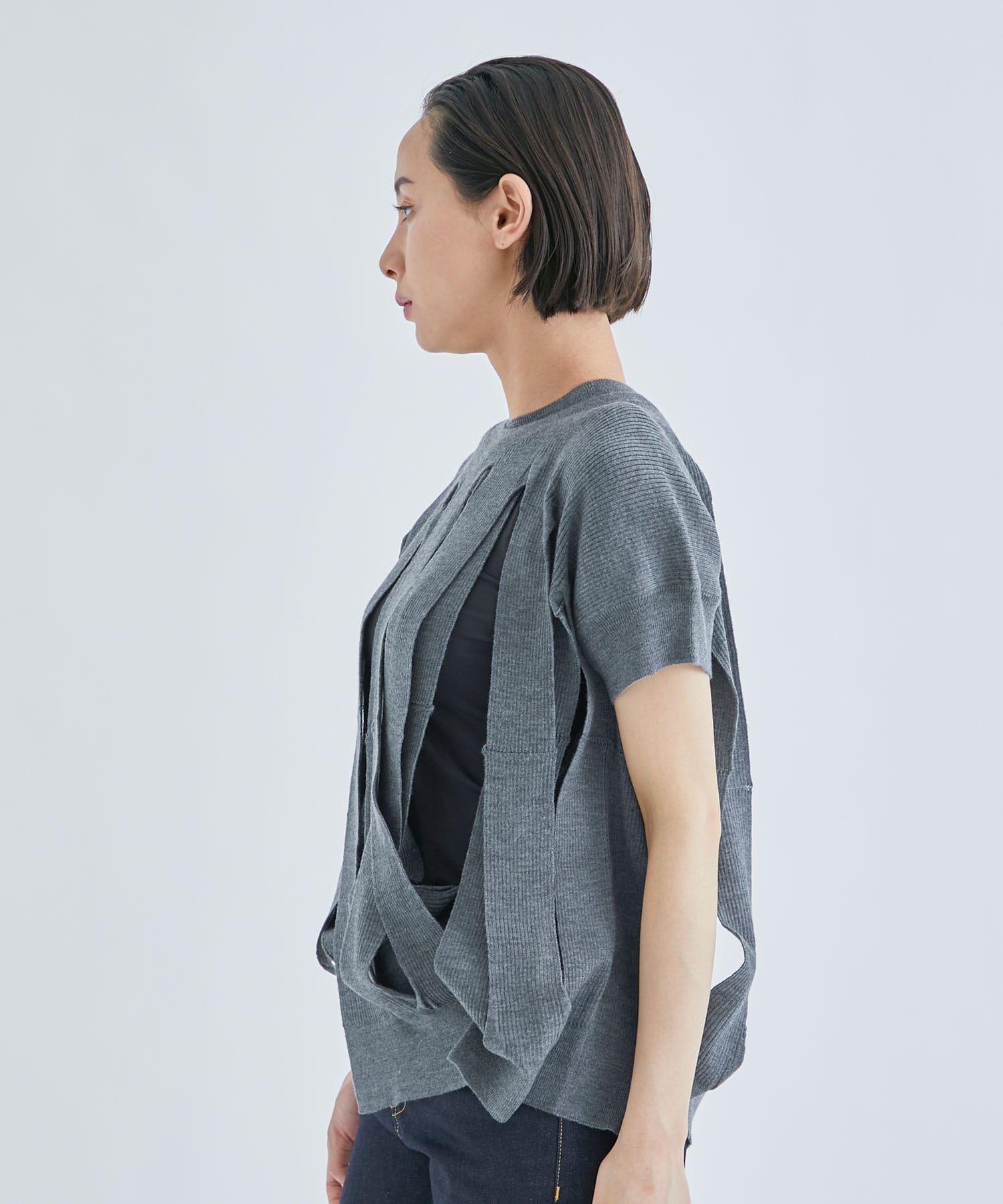 梳毛リブインターシャ交差柄 PO(S GREY): JUNYA WATANABE: WOMENS｜THE 