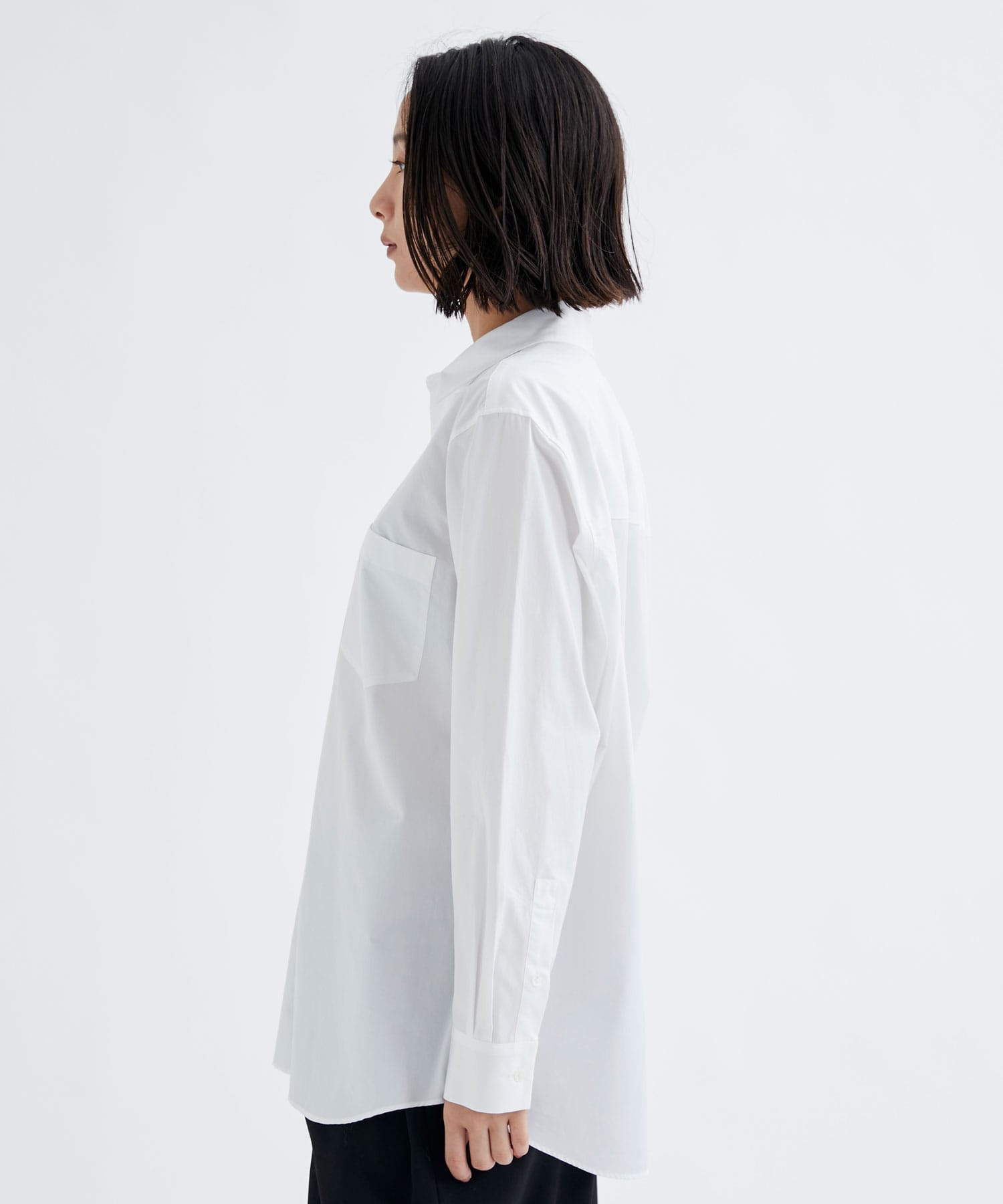 SUVIN BROAD STANDARD SHIRT(2 WHITE): ATON: WOMEN｜THE TOKYO ONLINE