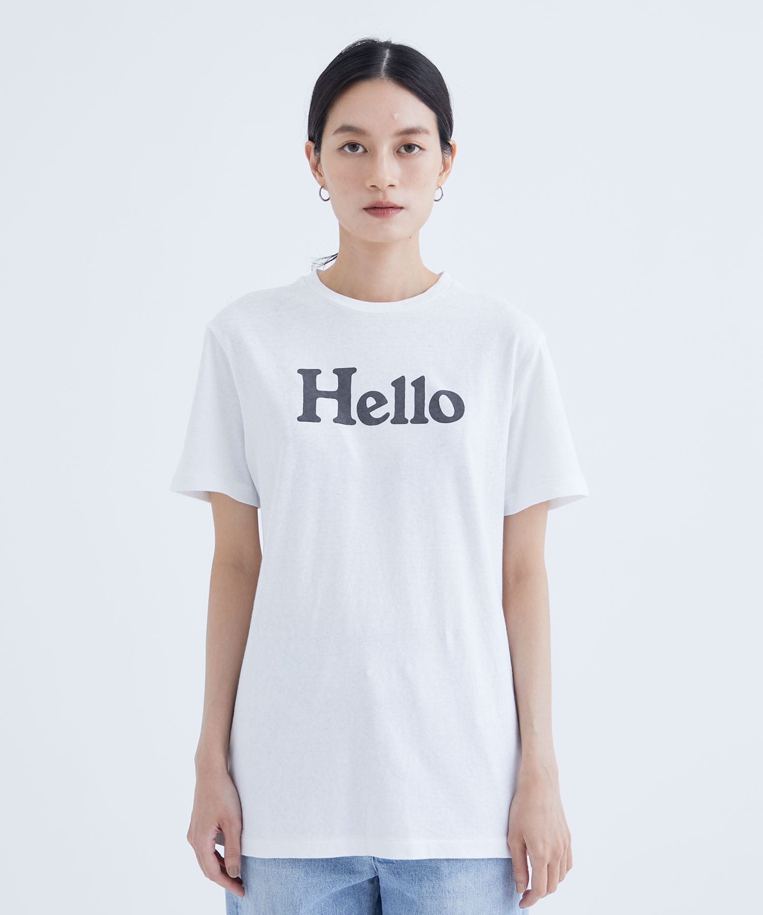 HELLO CREW NECK TEE(1 WHITE): MADISONBLUE: WOMEN｜THE TOKYO ONLINE ...