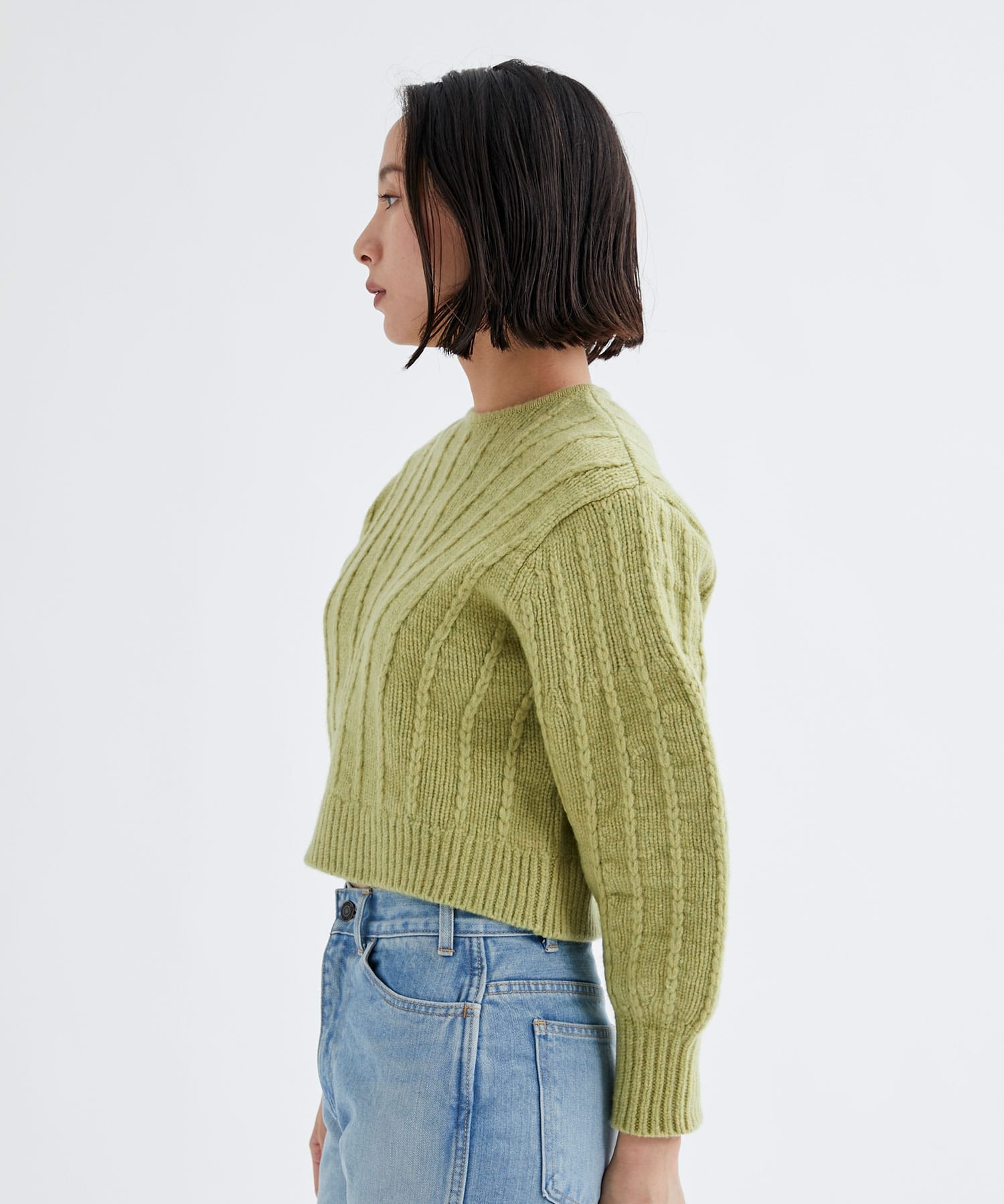 EX.Evelina knit GR(1 GREEN): AKIRANAKA: WOMEN｜THE TOKYO ONLINE STORE