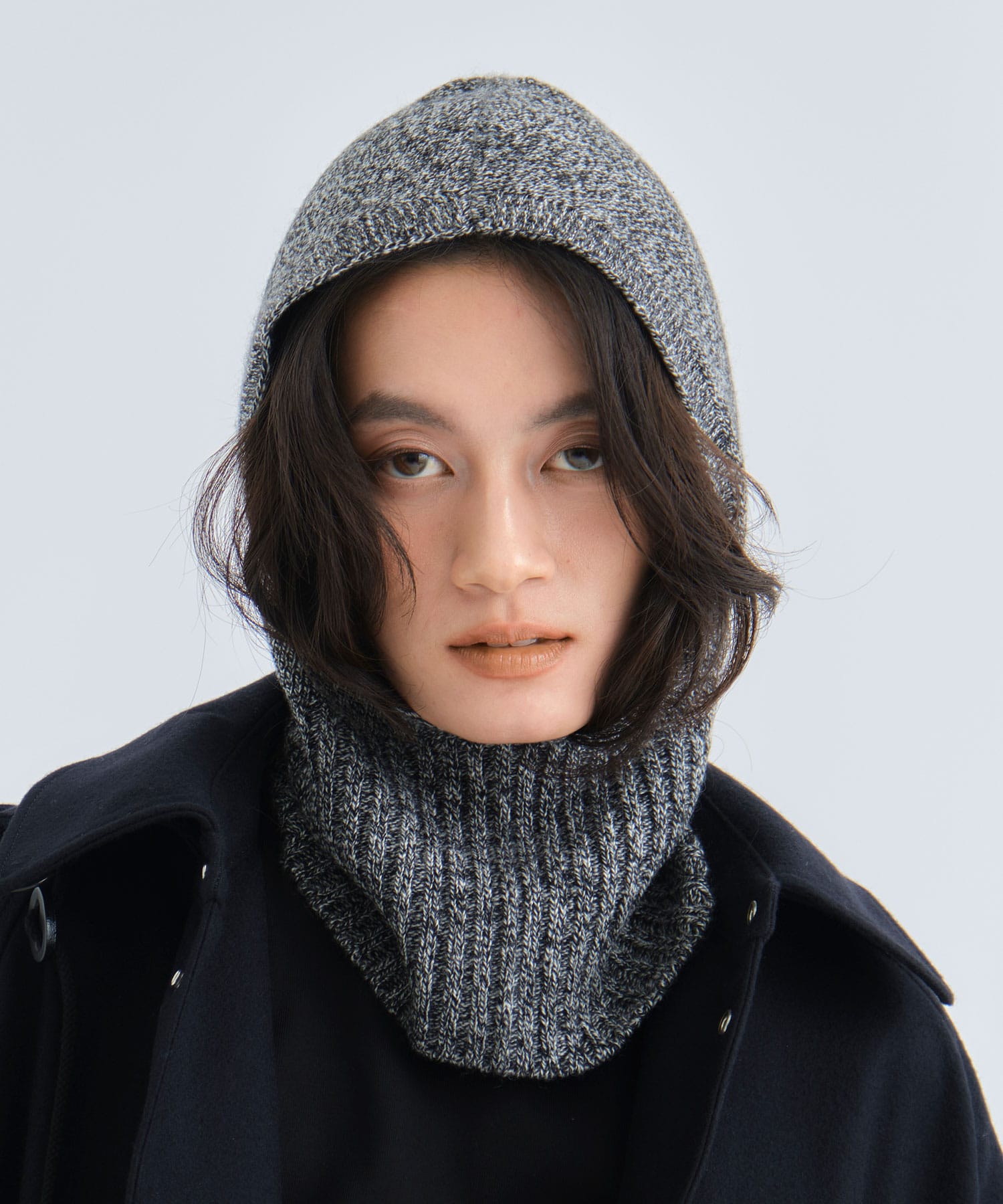 Cashmere Balaklava(FREE BLACK): babaco: WOMEN｜THE TOKYO ONLINE STORE