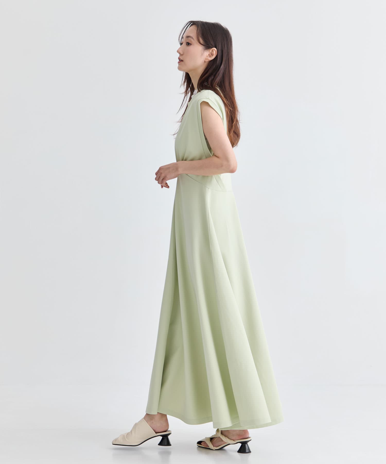 別注 SLEEVELESS FLARED DRESS PHOTOCOPIEU