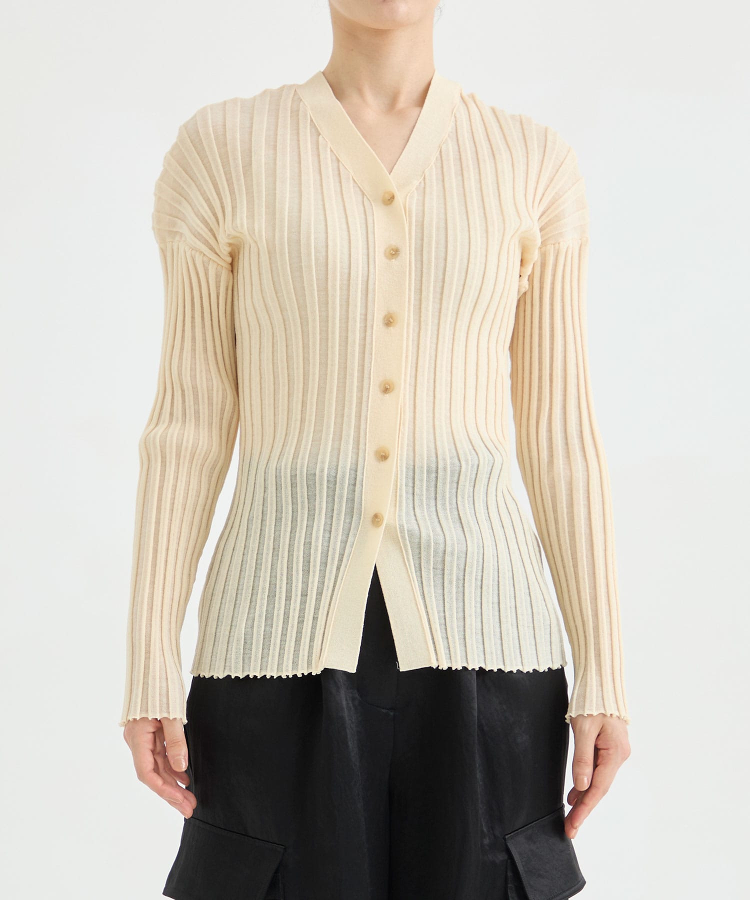 Dry Rib Knit Cardigan IIROT