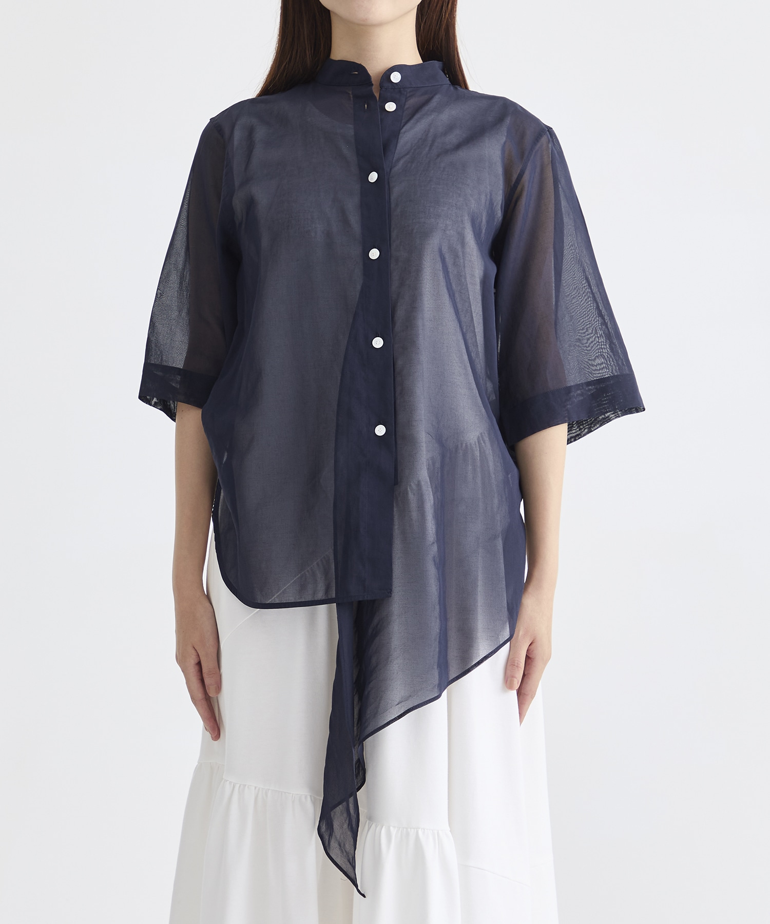 別注 SHEER HALF SLEEVE SHIRT CINOH