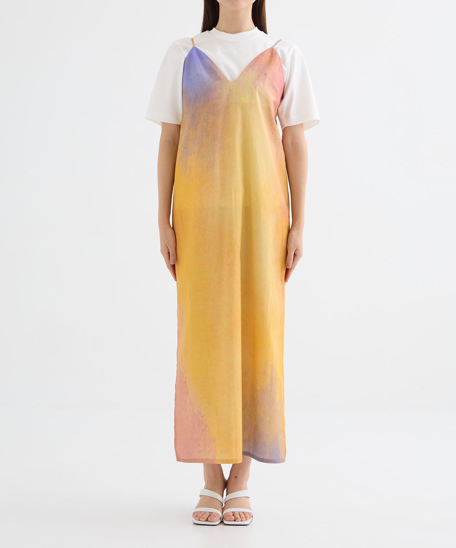 PRINTED SLIP DRESS SATORU SASAKI