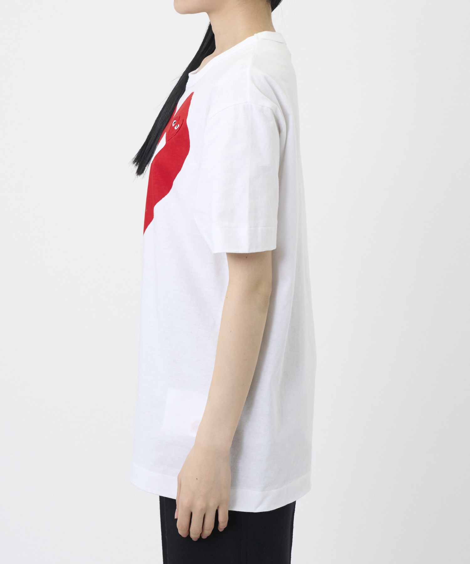 T-SHIRT RED EMBLEM RED HEART PLAY Comme des Garcons