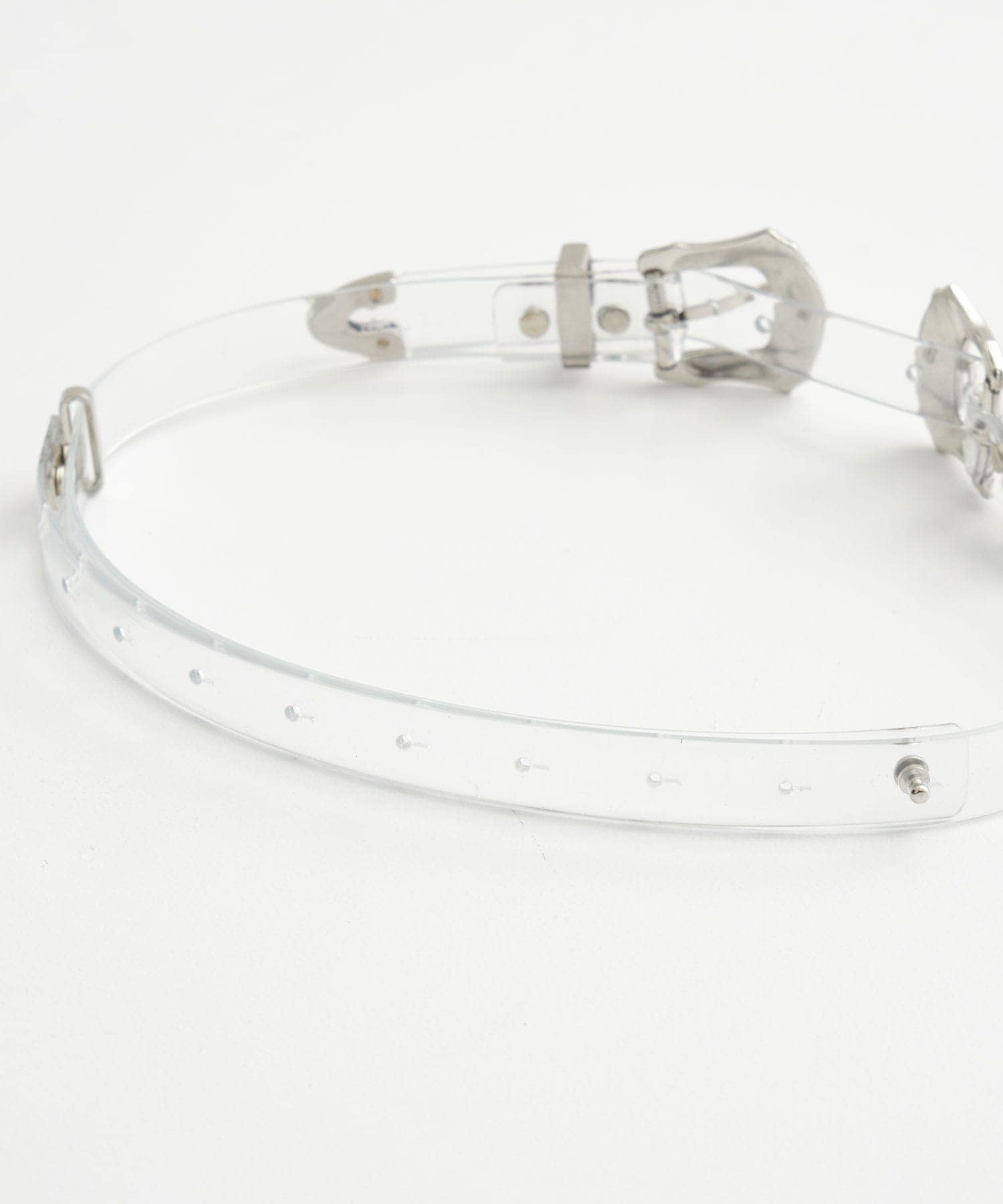 Double buckle belt clear TOGA PULLA