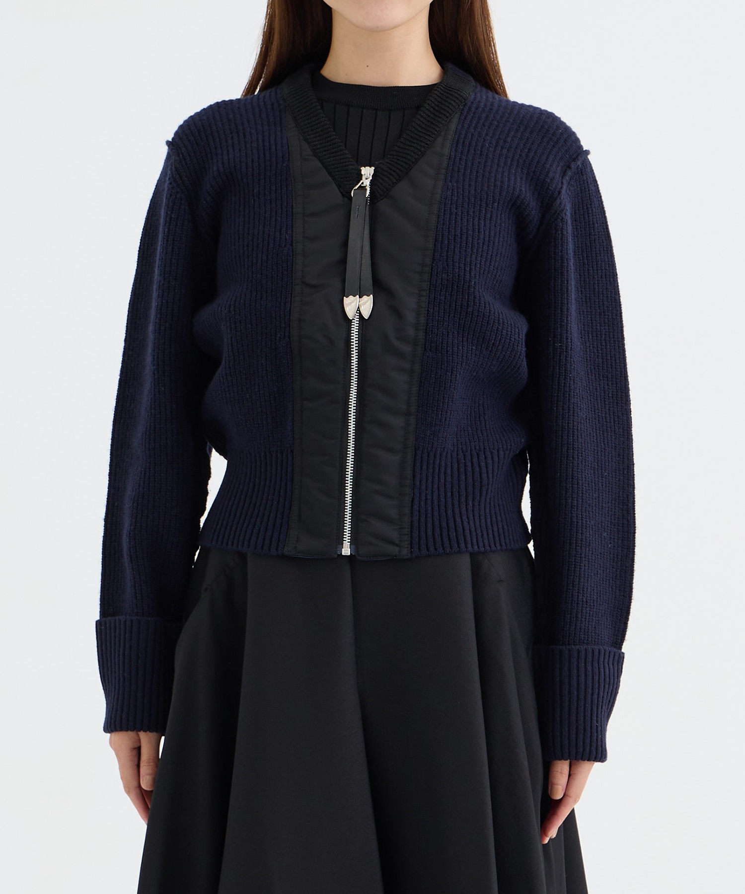 Wool knit zip cardigan TOGA PULLA