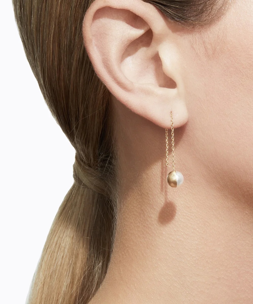 HALF PEARL CHAIN PIERCE 90° SHIHARA