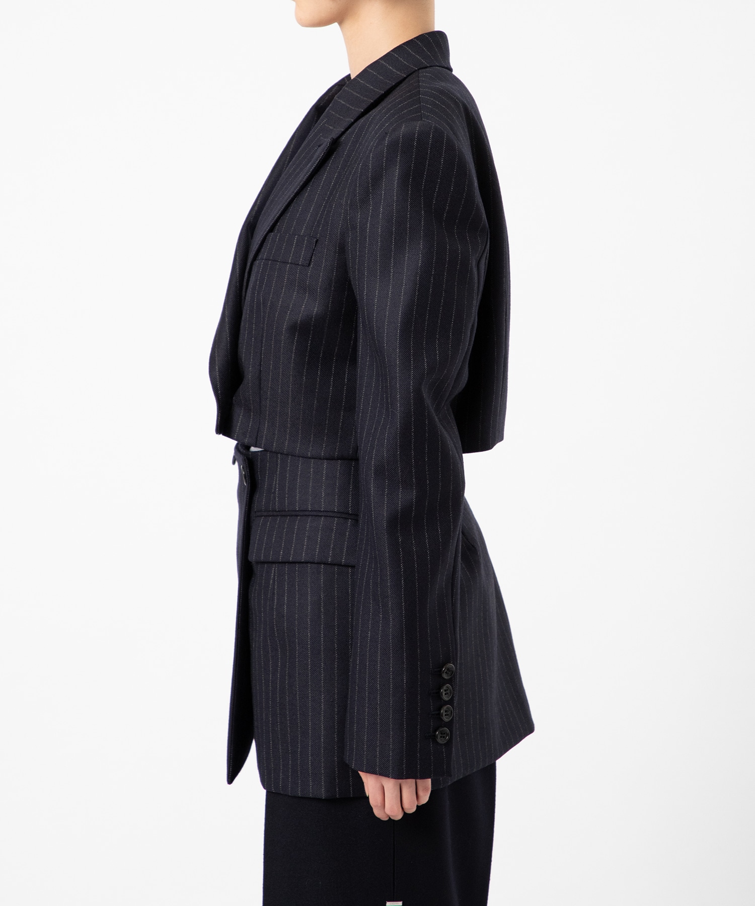 STRIPED WOOL SEPARATE JACKET JOHN LAWRENCE SULLIVAN