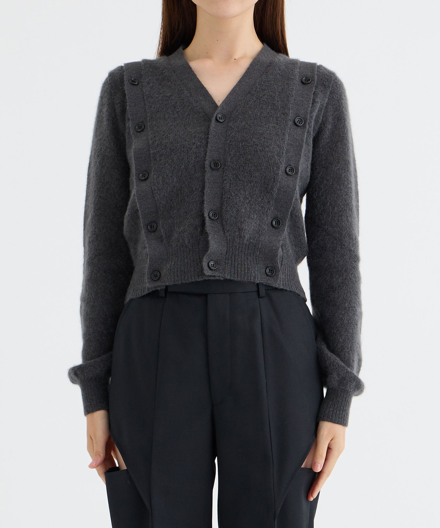 MOHAIR CARDIGAN WITH BUTTON JOHN LAWRENCE SULLIVAN