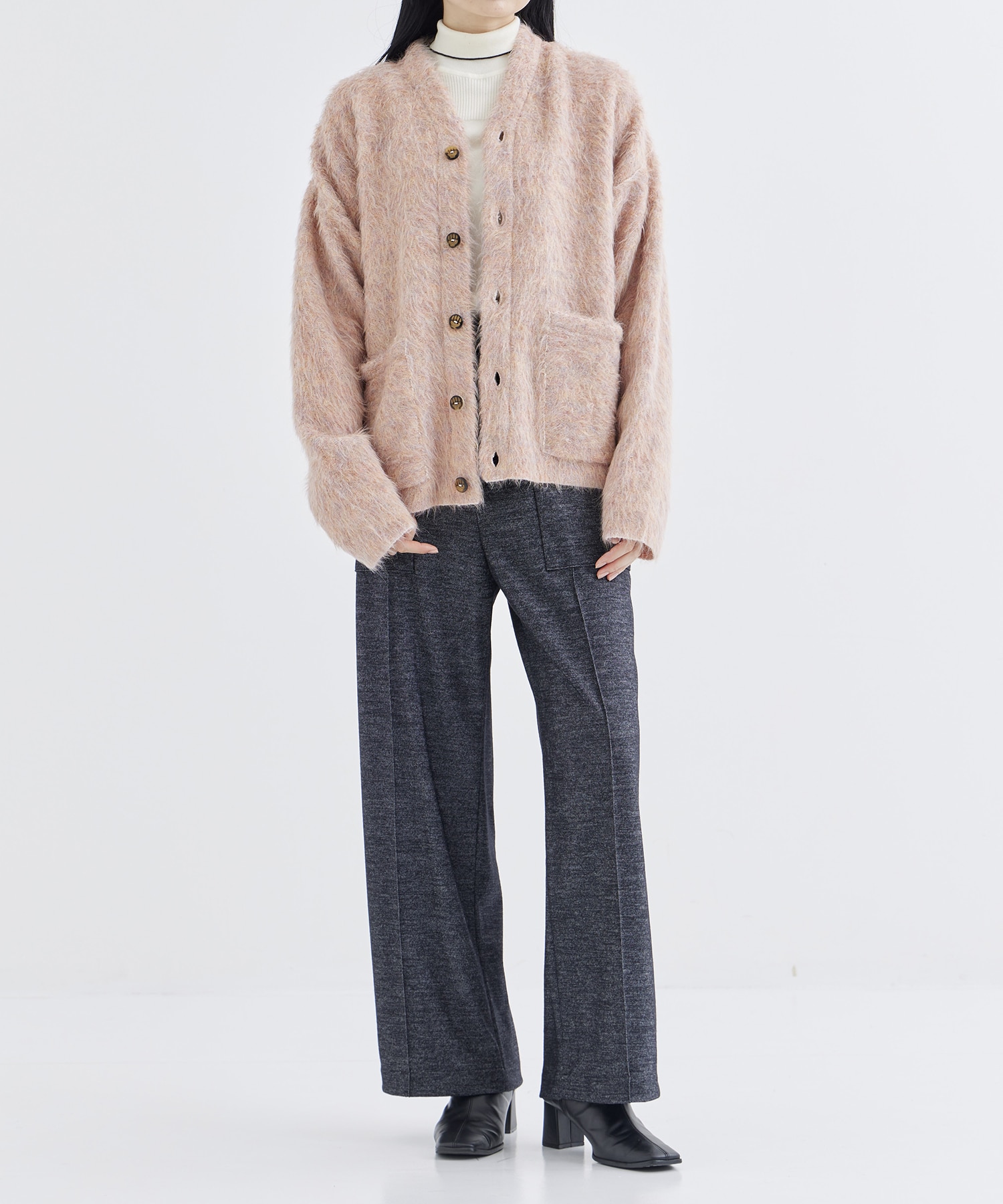 WASHABLE TWEEDY JERSEY BAKER PANTS THE TOKYO