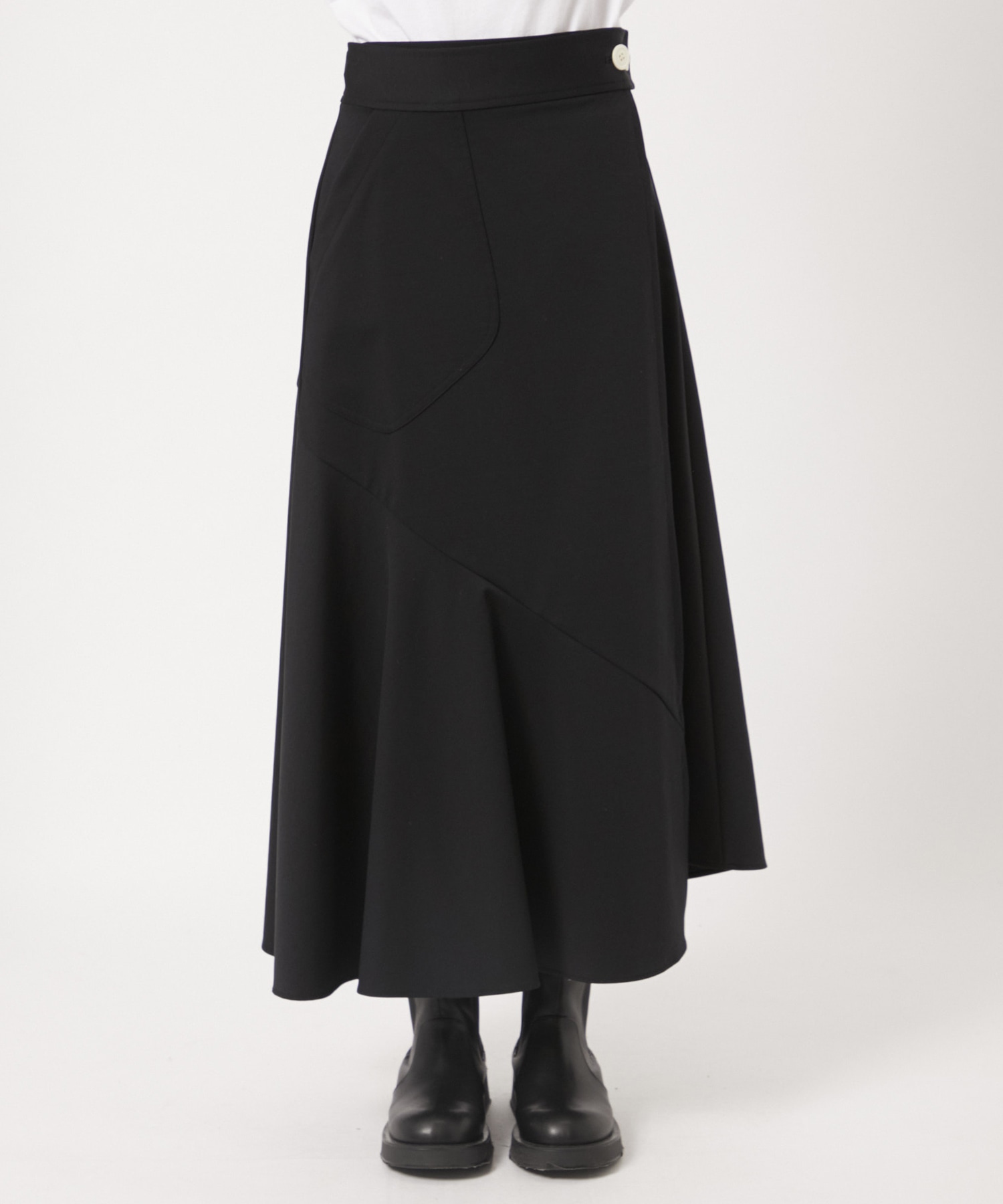 MAT WASHABLE HIGH FANCTION JARSEY WRAP SKIRT THE TOKYO