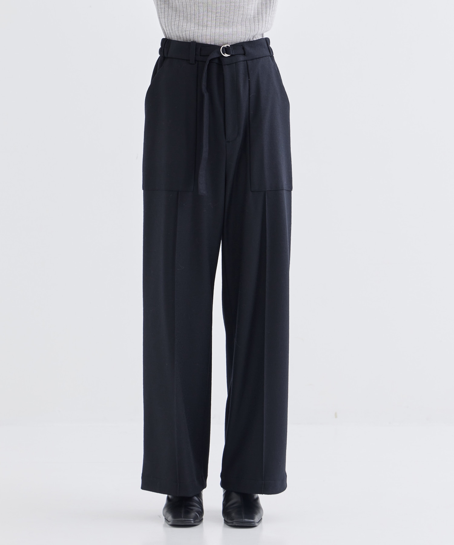 WASHABLE FLANNEL CASHMERE TOUCH JERSEY BAKER PANTS THE TOKYO