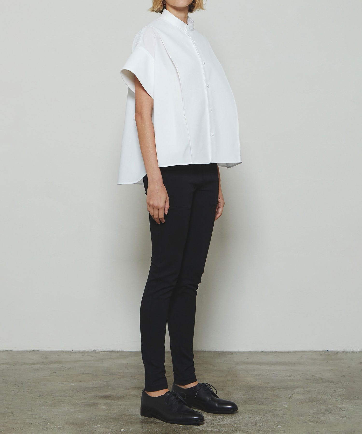 RERACS TUXEDO A-LINE WIDE CUFFS SHIRT THE RERACS