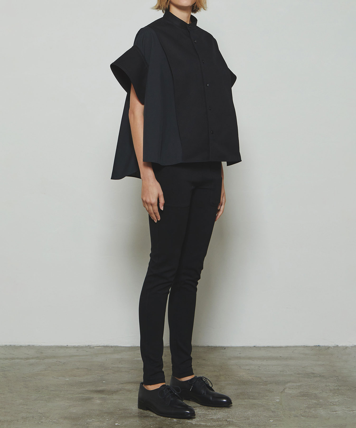 RERACS TUXEDO A-LINE WIDE CUFFS SHIRT THE RERACS