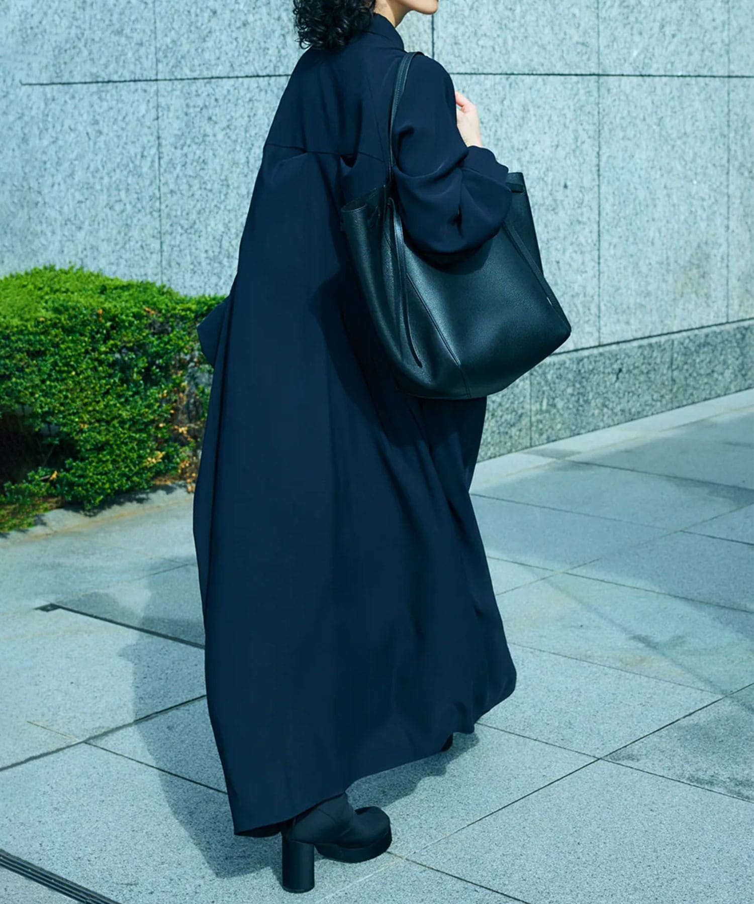 CIRCLE TUCK DRESS ENFOLD